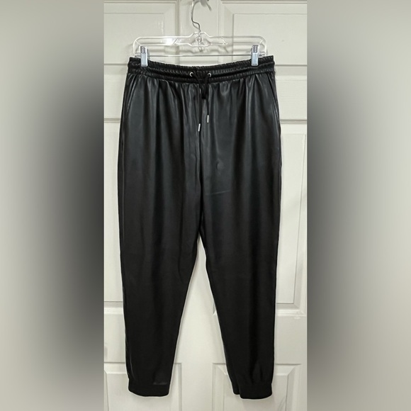 Anthropologie Pants - Anthropologie Avec Les Filles Vegan Leather Joggers